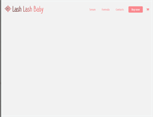 Tablet Screenshot of lashbaby.com